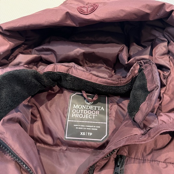 Mondetta Long Down Filled Jacket Winter Parka Plum Colour - Picture 7 of 7